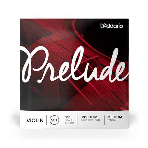 D'Addario J813 1/2M Prelude Violin Single String, D, 1/2 Medium
