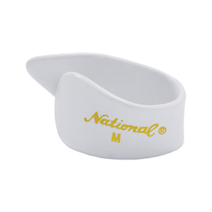 D'Addario NP7W-04 National Thumb Picks, Medium White Celluloid, 4-Pack