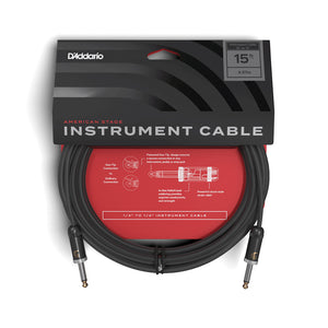 D'Addario PW-AMSG-15 American Stage Instrument Cable, 15 feet
