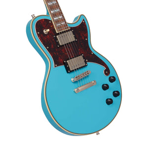 D'Angelico Deluxe Brandon Niederauer Atlantic Electric Guitar w/Case, Sonic Blue