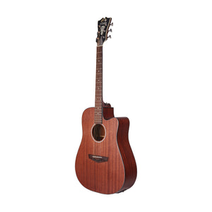 D'Angelico Premier Bowery LS Dreadnought Acoustic Guitar, Mahogany Satin