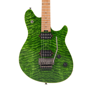 EVH Wolfgang WG Standard QM Electric Guitar, Baked Maple FB, Transparent Green