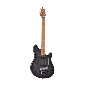 EVH Wolfgang Special QM Electric Guitar, Baked Maple FB, Charcoal Burst