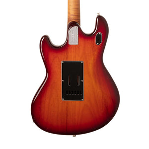 Ernie Ball Music Man StingRay HH Electric Guitar, Maple FB, Burnt Amber