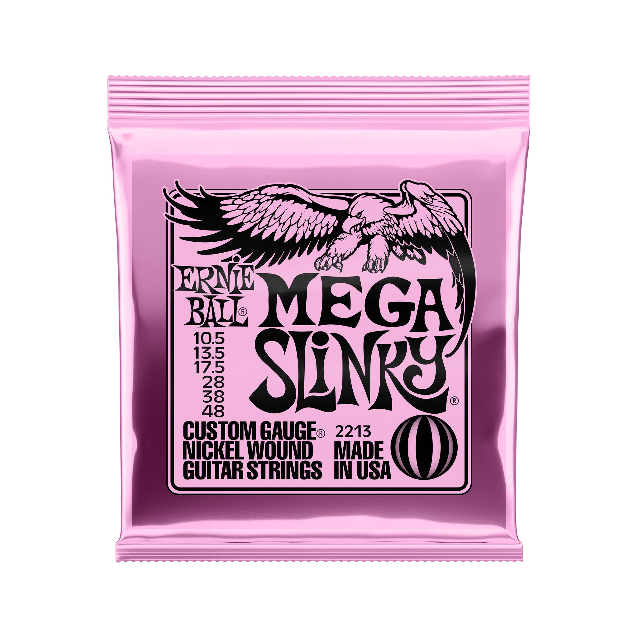 Ernie Ball Mega Slinky Nickel Wound Electric Guitar Strings 10.5-48