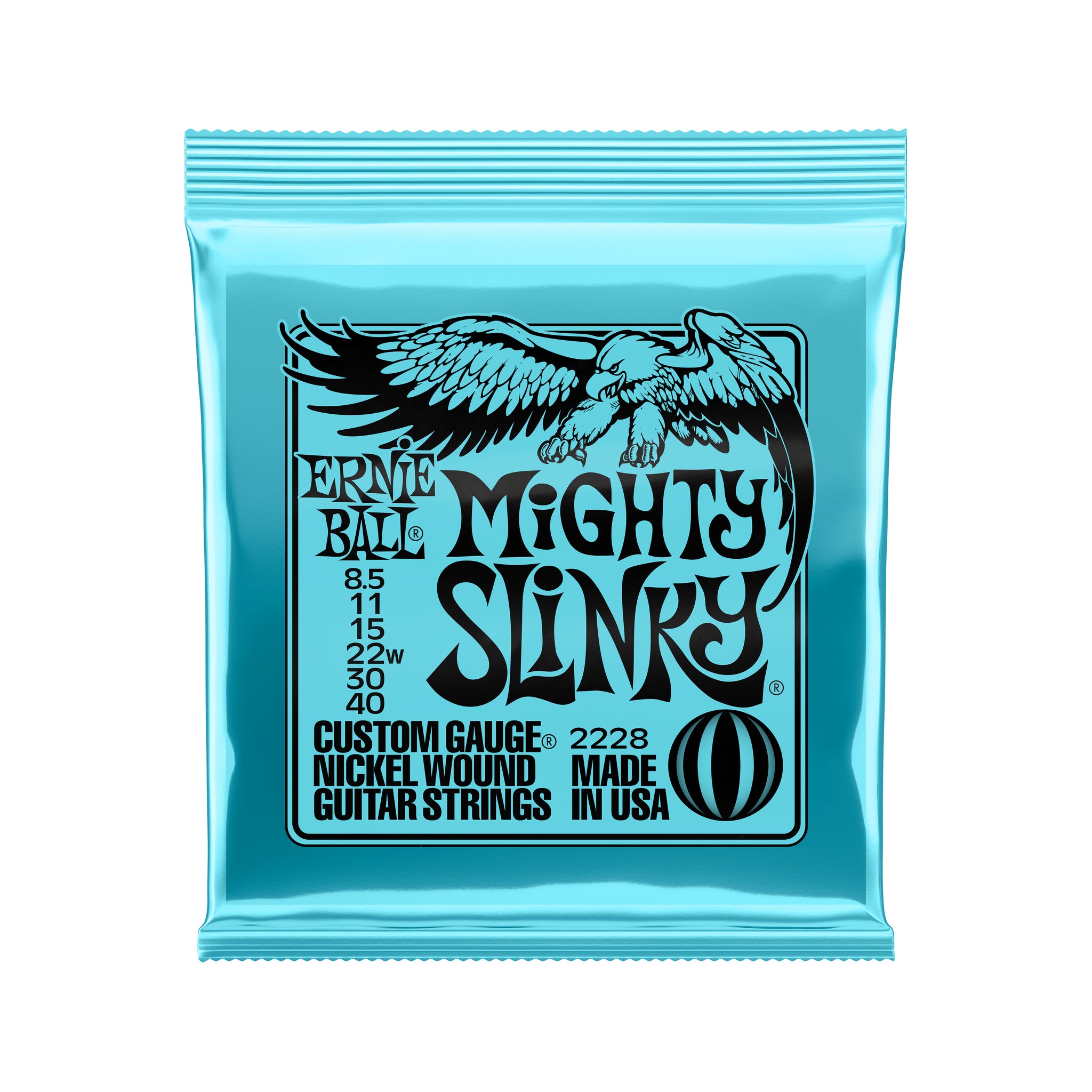 Ernie Ball Mighty Slinky Nickel Wound Electric Guitar Strings 8.5 - 40