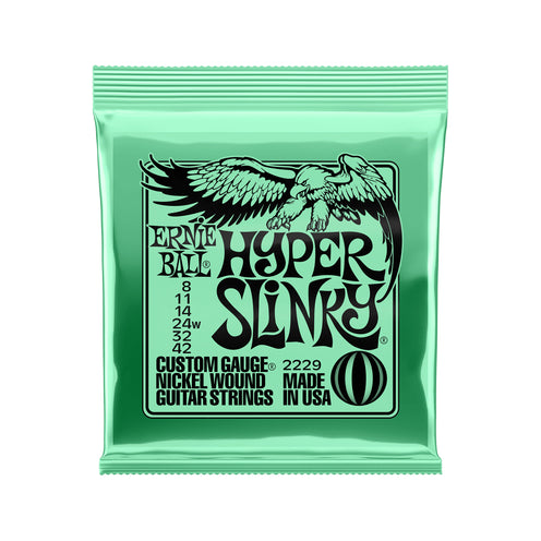 Ernie Ball Hyper Slinky Nickel Wound Electric Guitar Strings 8-42