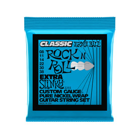 Ernie Ball Extra Slinky Classic Pure Nickel Electric Guitar Strings, 8-38