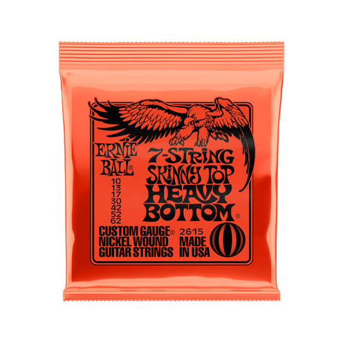 Ernie Ball Skinny Top / Heavy Bottom Slinky 7-String Nickel Wound Electric Guitar Strings 10-62