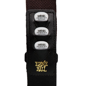 Ernie Ball Pickholder Guitar Strap, Brown