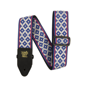 Ernie Ball Jacquard Guitar Strap, Blue Crux