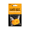 Ernie Ball Rubber Strap Blocks, 4-Pack, Orange