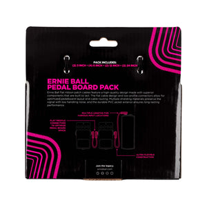 Ernie Ball Multipack Right Angle to Right Angle Flat Ribbon Pedalboard Patch Cable