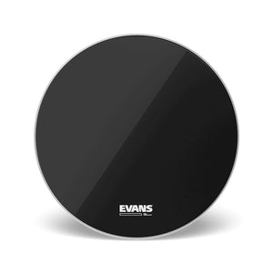 Evans BD24RB-NP 24inch EQ3 Reso Black, No Port Bass Drumhead