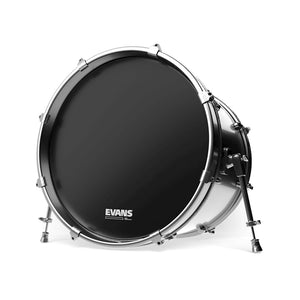 Evans BD24RB-NP 24inch EQ3 Reso Black, No Port Bass Drumhead