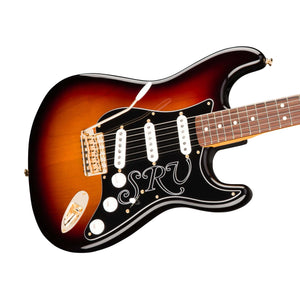 Fender Artist Stevie Ray Vaughan Stratocaster Electric Guitar w/Case, Pau Ferro FB, 3-Tone Sunburst
