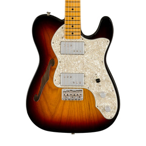 Fender American Vintage II 72 Telecaster Thinline Electric Guitar, Maple FB, 3-Tone Sunburst