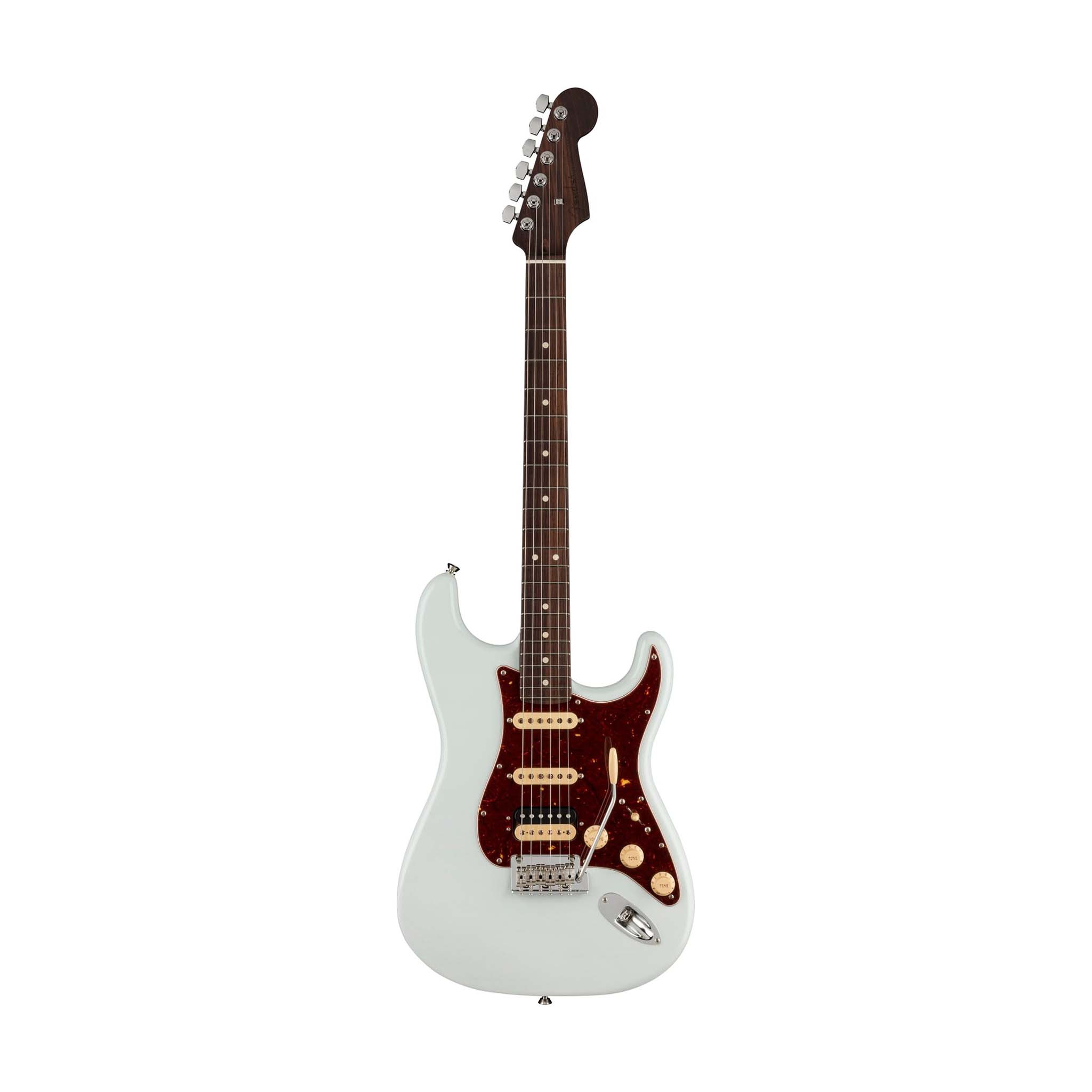 Fender Ltd Ed American Professional II HSS Stratocaster Electric Guitar, RW FB, Sonic Blue