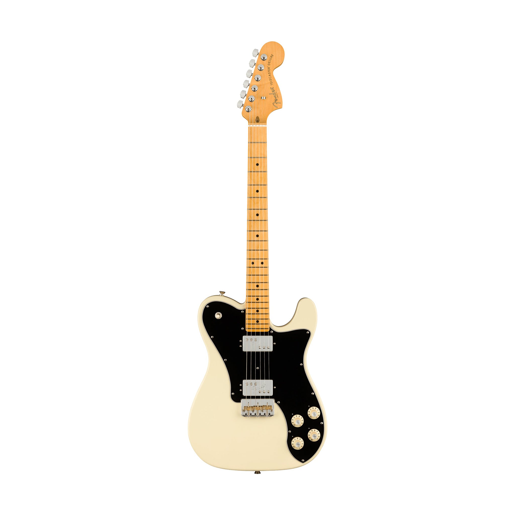 Fender American Professional II Telecaster Deluxe Electric Guitar, Maple FB, Olympic White