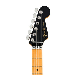 Fender American Ultra Luxe Stratocaster Floyd Rose HSS Electric Guitar, Maple FB, Silverburst