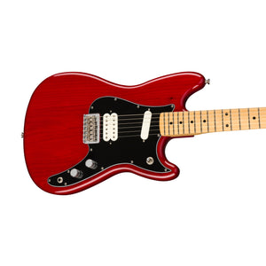 Fender Player Duo-Sonic HS Electric Guitar, Maple FB, Crimson Red Transparent
