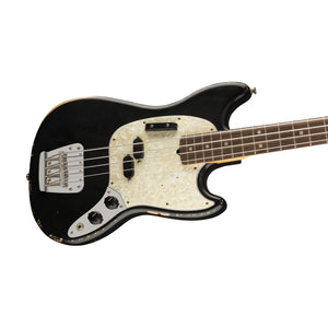 Fender Justin Meldal-Johnson Road Worn Mustang Bass Guitar, Black