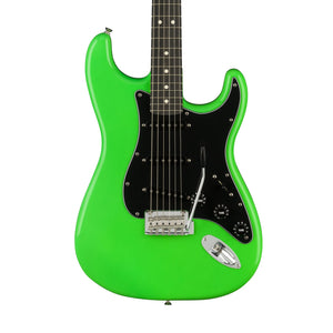 Fender Limited Edition Player Stratocaster Electric Guitar, Ebony FB, Neon Green