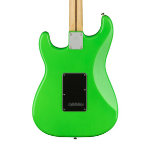 Fender Limited Edition Player Stratocaster Electric Guitar, Ebony FB, Neon Green