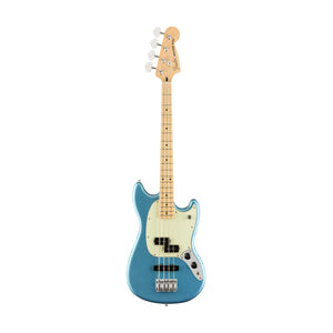 Fender Limited Edition Player Mustang Bass PJ Guitar, Maple FB, Lake Placid Blue