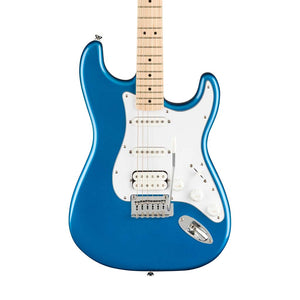 Squier Affinity Series HSS Stratocaster Guitar Pack, Maple FB, Lake Placid Blue, 230V, UK
