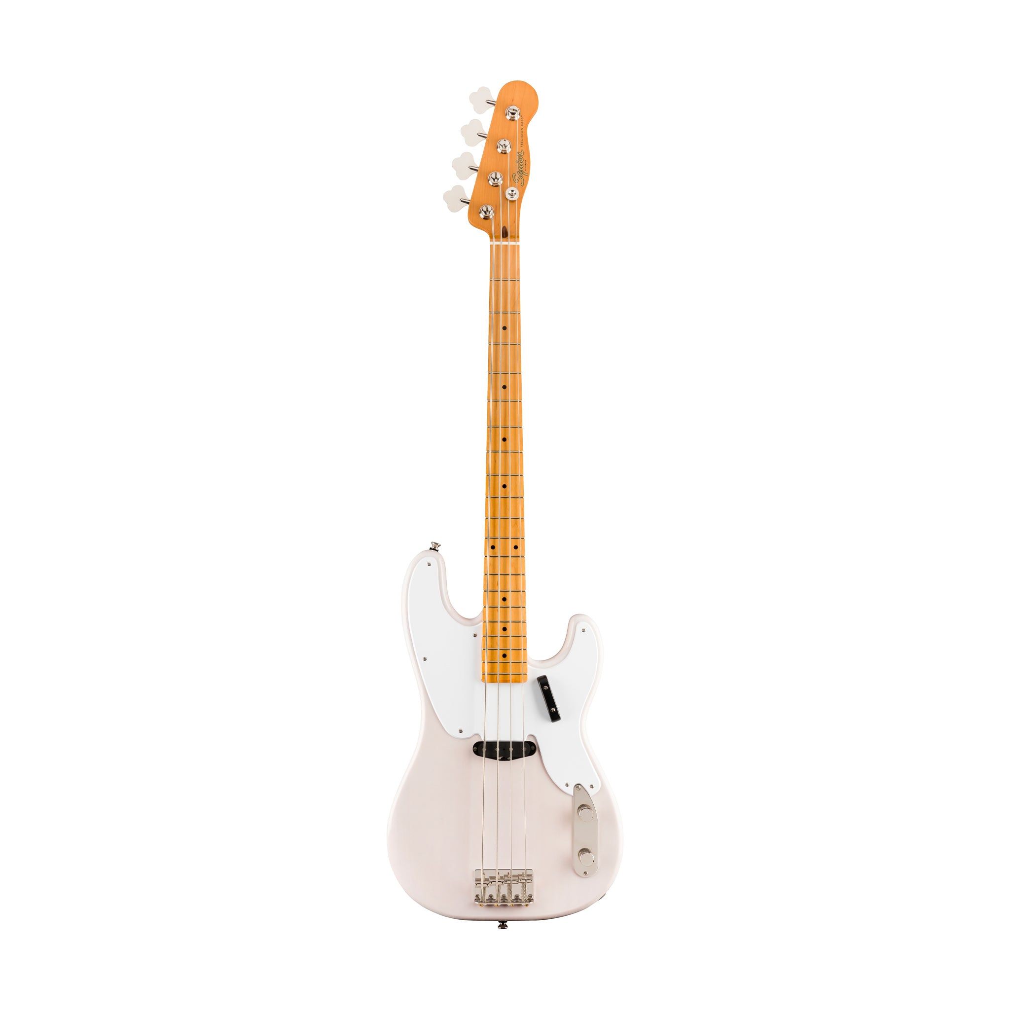 Squier Classic Vibe 50s Precision Bass Guitar, Maple FB, White Blonde