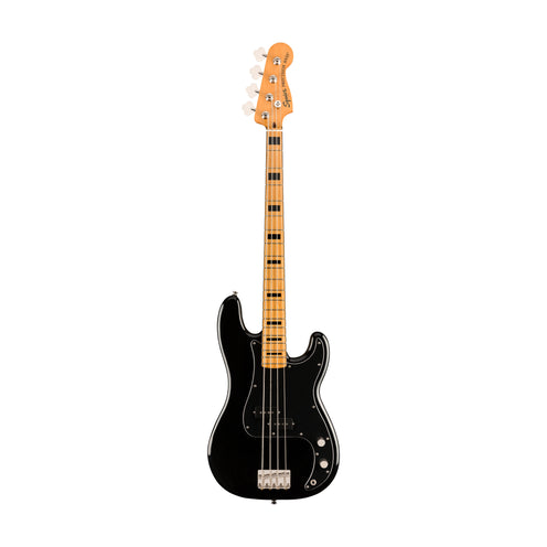 Squier Classic Vibe 70s Precision Bass Guitar, Maple FB, Black