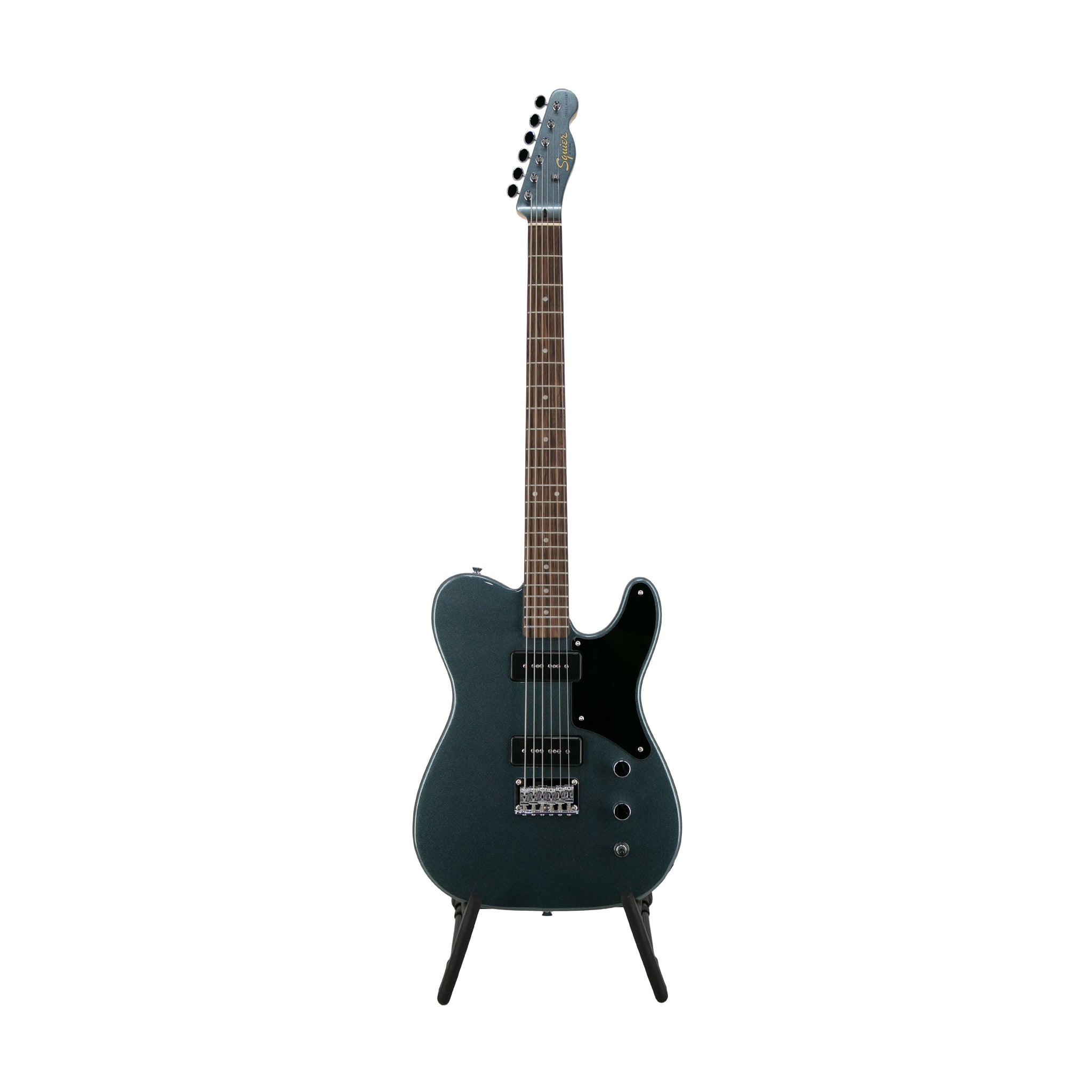 Squier FSR Baritone Cabronita Telecaster Electric Guitar, Laurel FB, Gunmetal Metallic