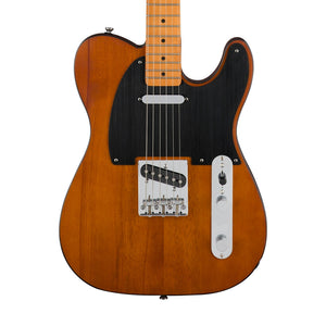 Squier 40th Anniversary Telecaster Vintage Edition Electric Guitar, Maple FB, Satin Mocha