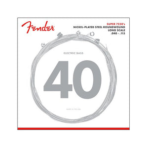 Fender 72505L Nickel Plated Steel Roundwound 5-String Long Scale Bass Guitar Strings, 40-115