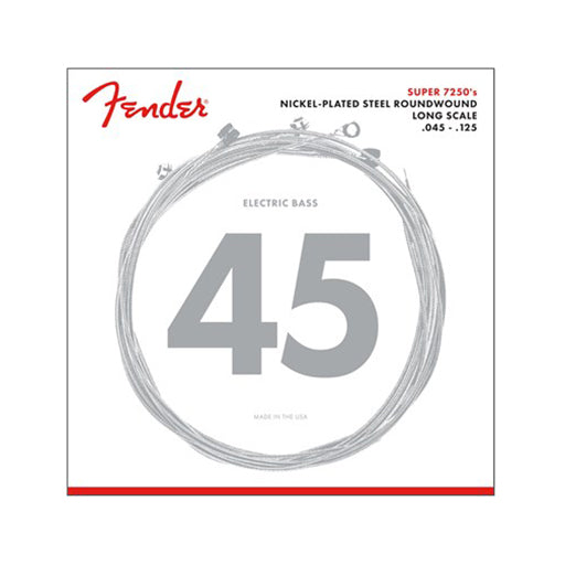 Fender 72505M Nickel Plated Steel Roundwound 5-String Long Scale Bass Guitar Strings, 45-125