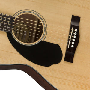 Fender CC-60S Concert Left-Handed Acoustic Guitar, Walnut FB, Natural