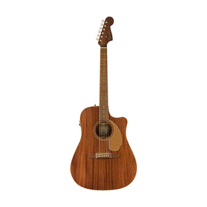 Fender FSR California Redondo Player Acoustic Guitar, Walnut FB, All-Mahogany