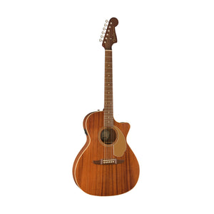 Fender FSR California Newporter Player Medium-Sized Acoustic Guitar, Walnut FB, All-Mahogany