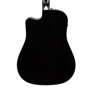 Fender FA-125CE Dreadnought Acoustic Guitar, Black