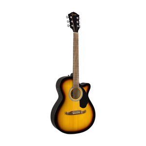 Fender FA-135CE Concert Acoustic Guitar, Walnut FB, Sunburst