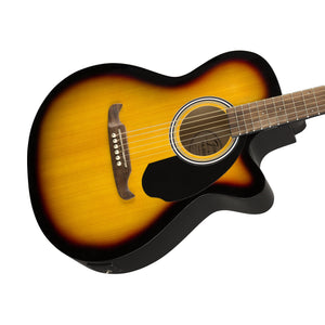 Fender FA-135CE Concert Acoustic Guitar, Walnut FB, Sunburst