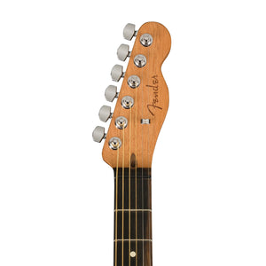 Fender FSR American Acoustasonic Telecaster Guitar w/Bag, Ebony FB, Shell Pink