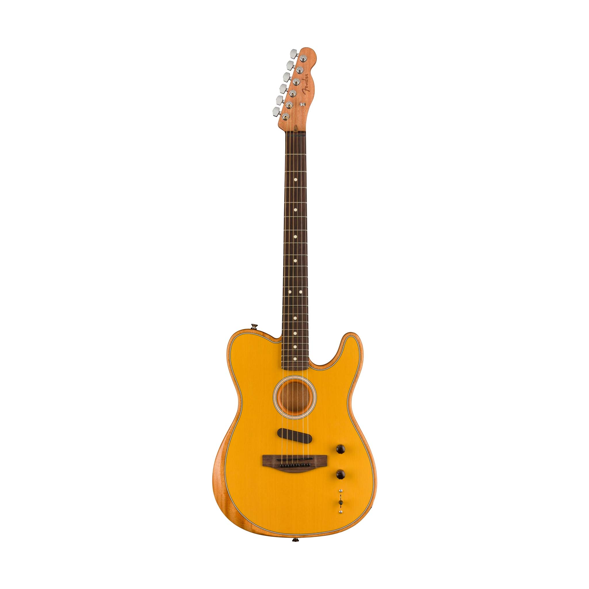 Fender Acoustasonic Player Telecaster Electric Guitar, Butterscotch Blonde