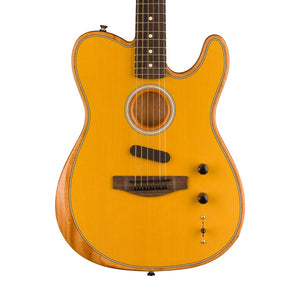 Fender Acoustasonic Player Telecaster Electric Guitar, Butterscotch Blonde