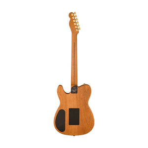 Fender FSR American Acoustasonic Telecaster Acoustic Guitar w/bag, Ebony FB, Blue Flower