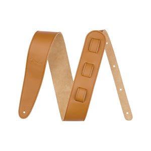 Fender 2.5 inch Limited Edition Leather Guitar Strap, Laurel Tan