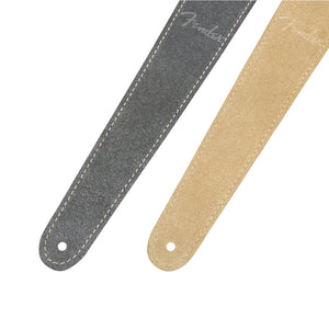 Fender 2inch Reversible Suede Guitar Strap, Gray/Tan