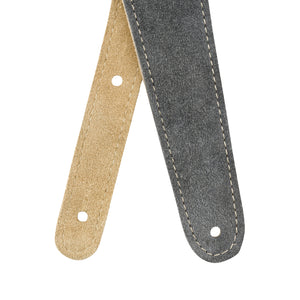Fender 2inch Reversible Suede Guitar Strap, Gray/Tan