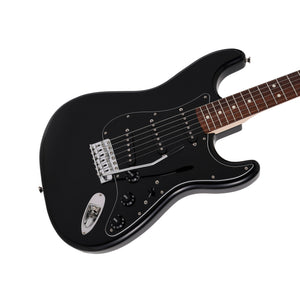 Fender Japan Traditional II 70s Stratocaster Electric Guitar, RW FB, Black